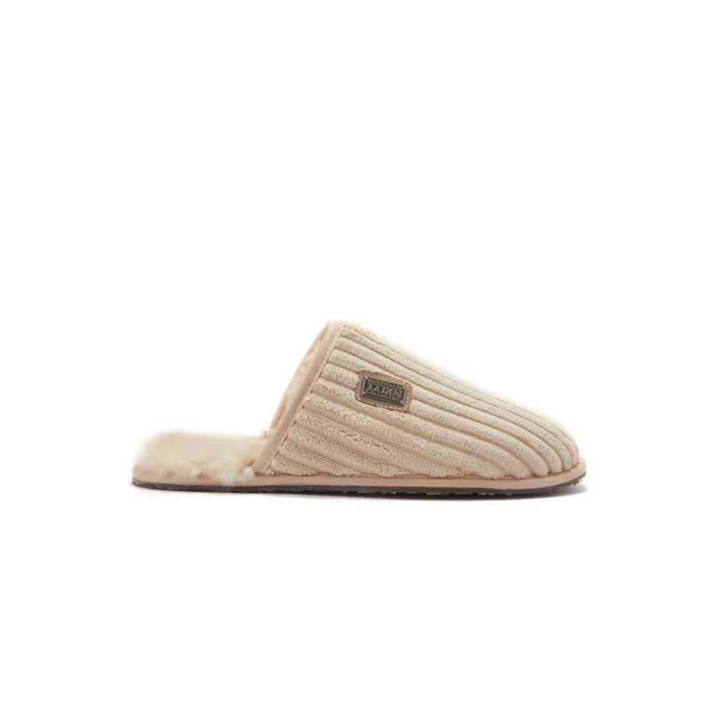 MENS CLOSED MULE CORD SAND sold by Australia Luxe Collective