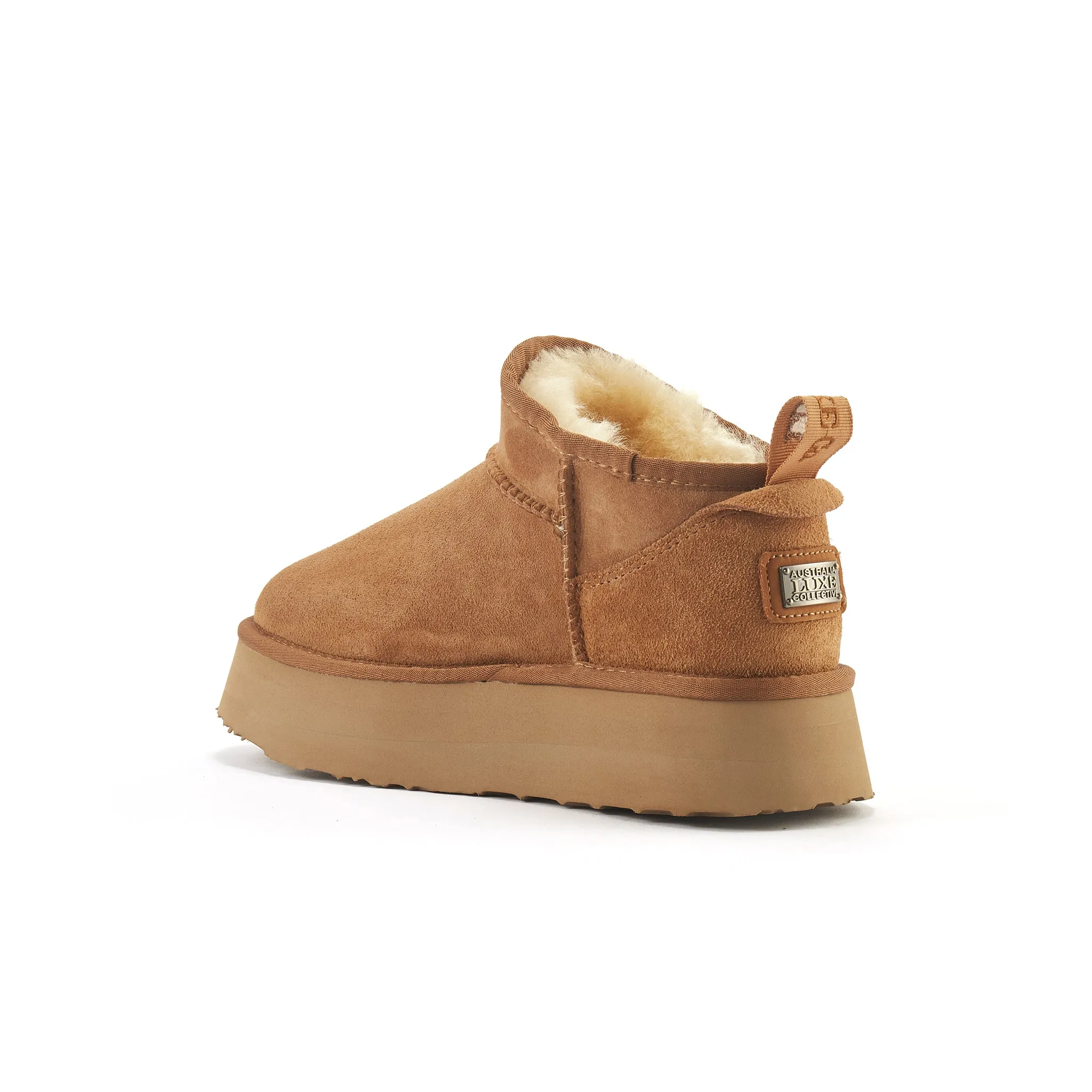 COSY ULTRA SHORT PLATFOAM CHESTNUT sold by Australia Luxe Collective product image thumbnail 3