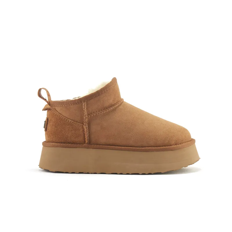 COSY ULTRA SHORT PLATFOAM CHESTNUT sold by Australia Luxe Collective
