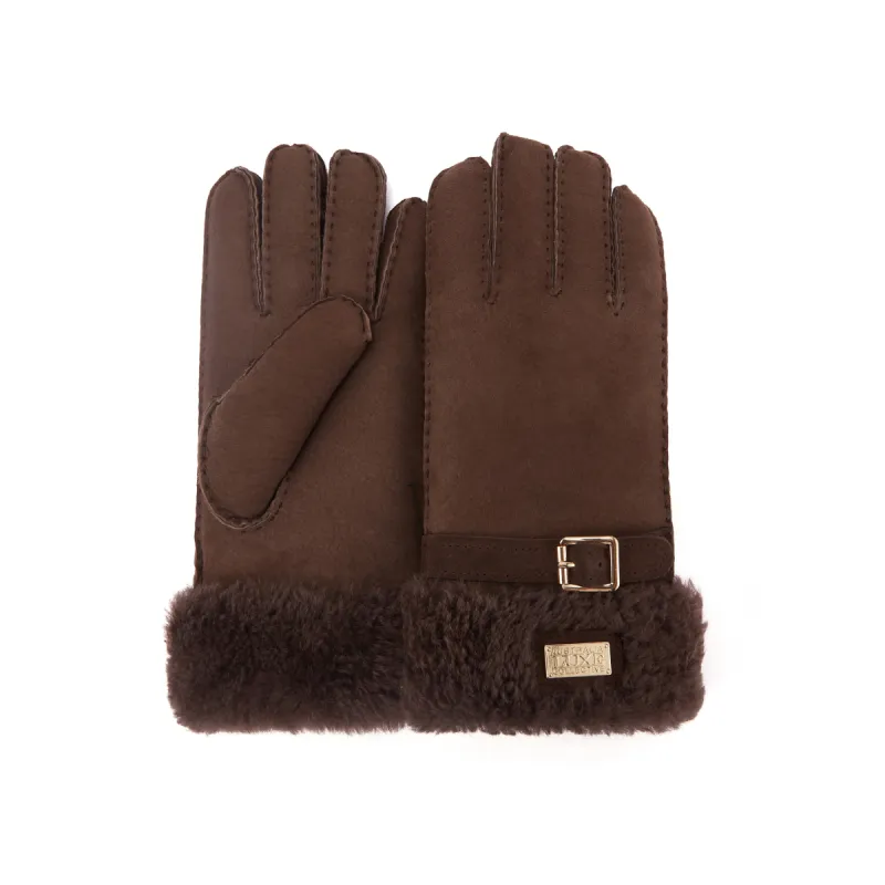 CUFF GLOVES SUEDE BURNT sold by Australia Luxe Collective