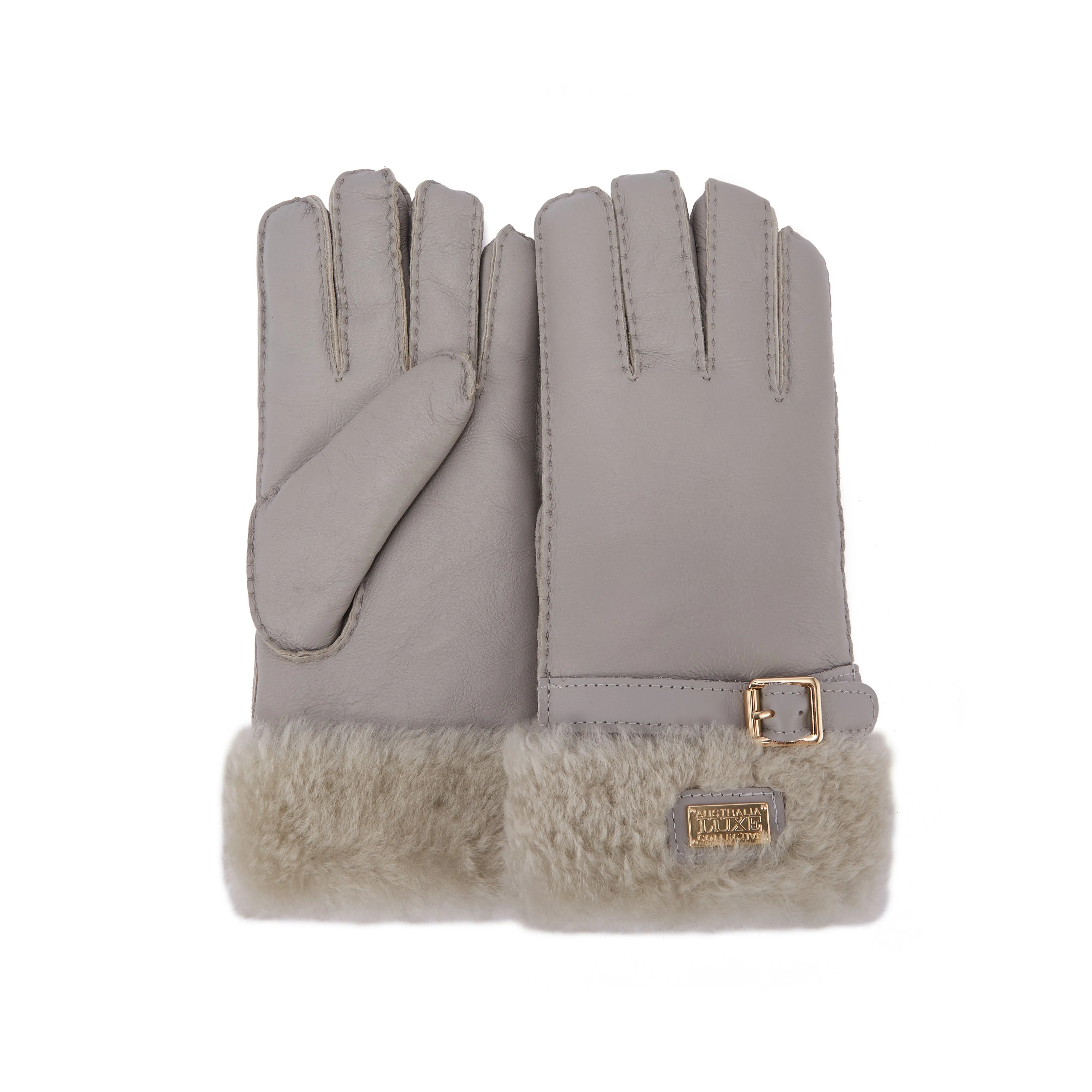 CUFF GLOVES LEATHER ICE GRAY sold by Australia Luxe Collective