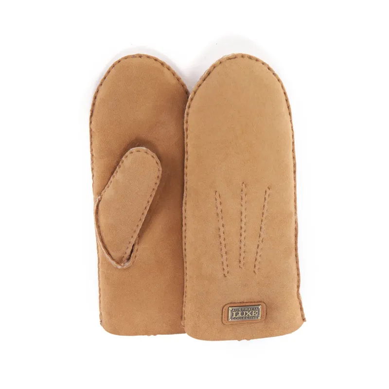 MITTS SUEDE CHESTNUT sold by Australia Luxe Collective
