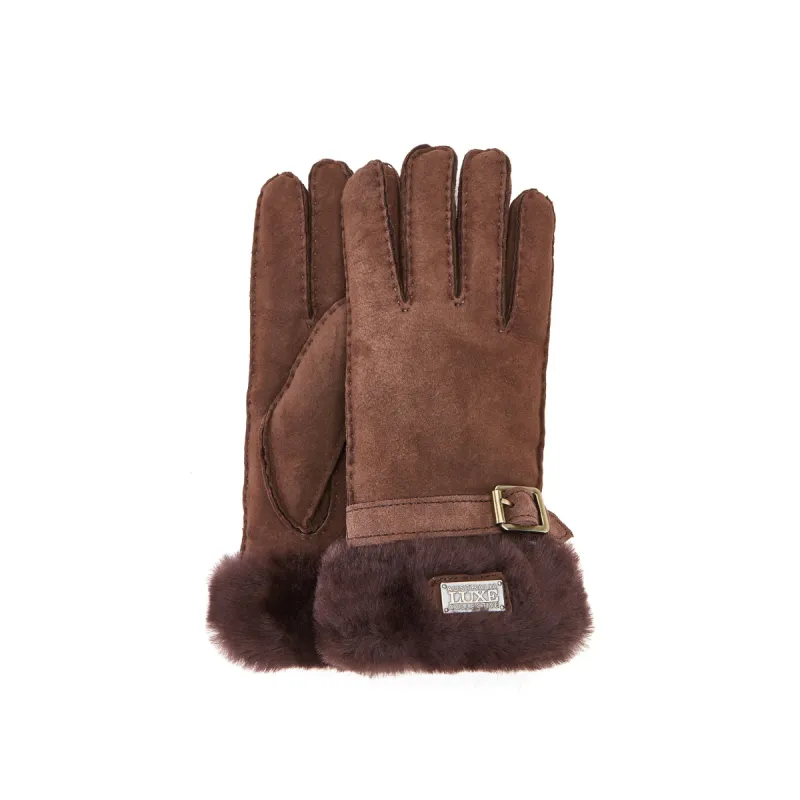 CUFF GLOVES SUEDE BEVA sold by Australia Luxe Collective