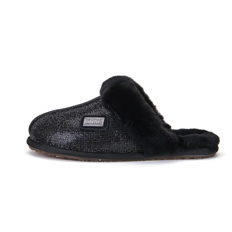 CLOSED MULE GLITTER BLACK sold by Australia Luxe Collective