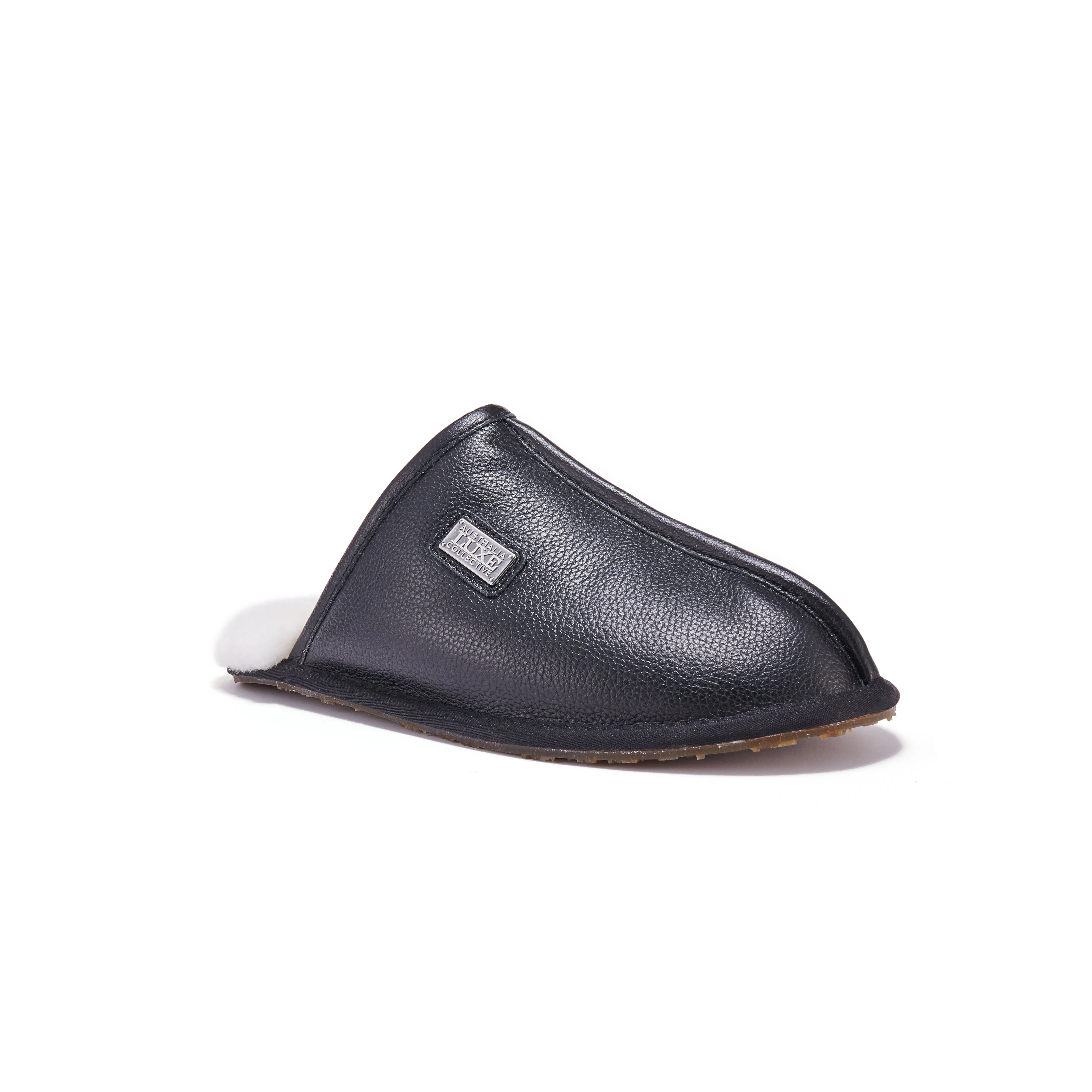MENS CLOSED MULE LEATHER BLACK sold by Australia Luxe Collective product image thumbnail 2
