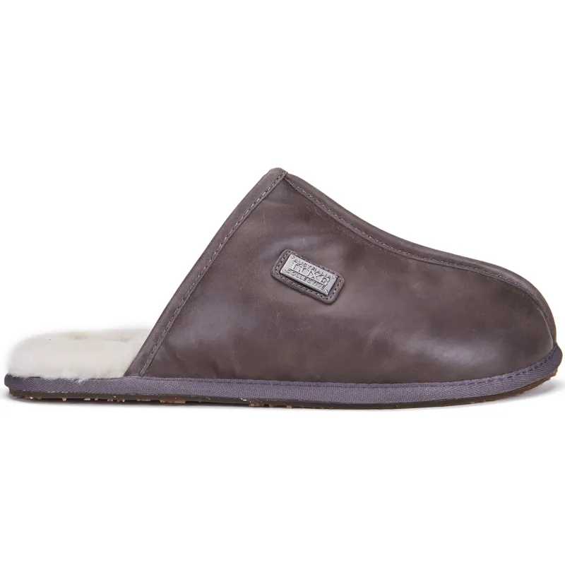 MENS CLOSED MULE LEATHER GRAY sold by Australia Luxe Collective