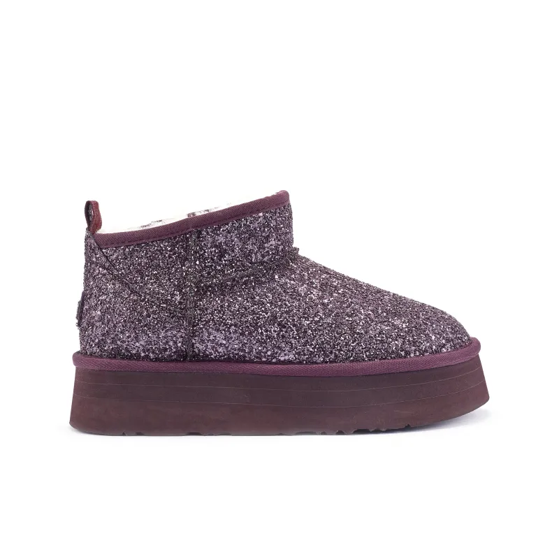 COSY ULTRA PLATFOAM GLITTER PLUM sold by Australia Luxe Collective