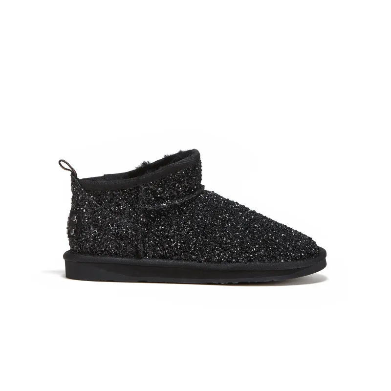 COSY ULTRA SHORT GLITTER BLACK sold by Australia Luxe Collective