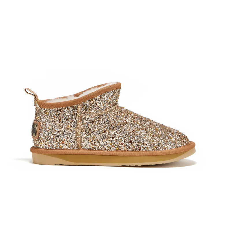 COSY ULTRA SHORT GLITTER GOLD sold by Australia Luxe Collective