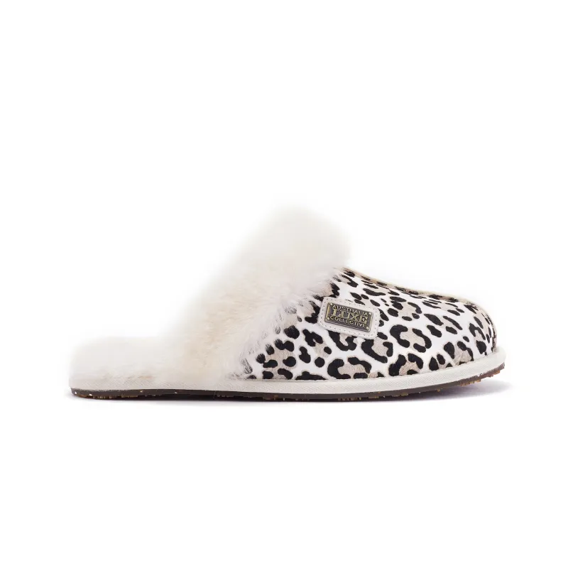CLOSED MULE SNOW LEOPARD sold by Australia Luxe Collective