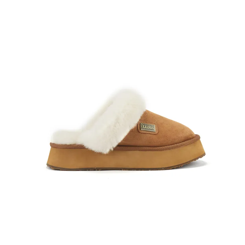 MULE PLATFOAM SUEDE CHESTNUT sold by Australia Luxe Collective