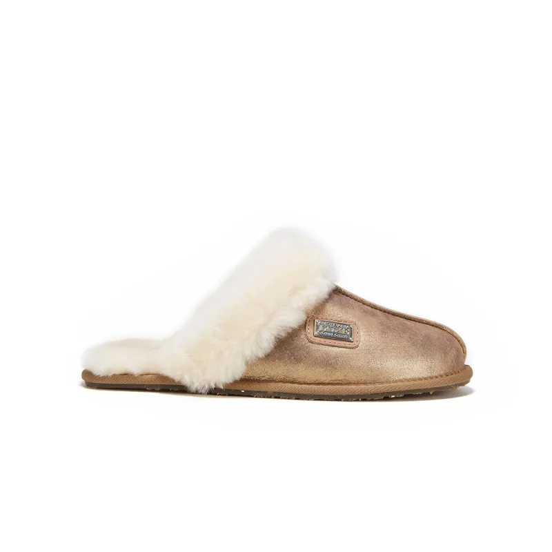 CLOSED MULE ANTIQUE GOLD sold by Australia Luxe Collective