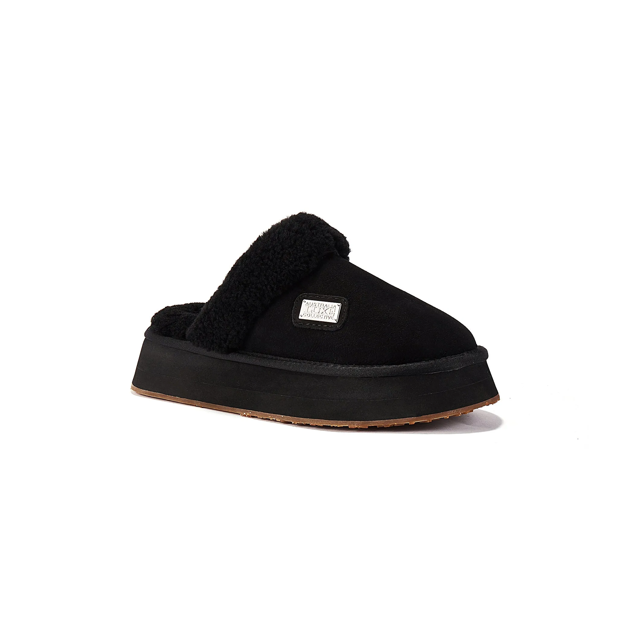 MULE PLATFOAM SLIPPERS SUEDE BLACK sold by Australia Luxe Collective product image thumbnail 2