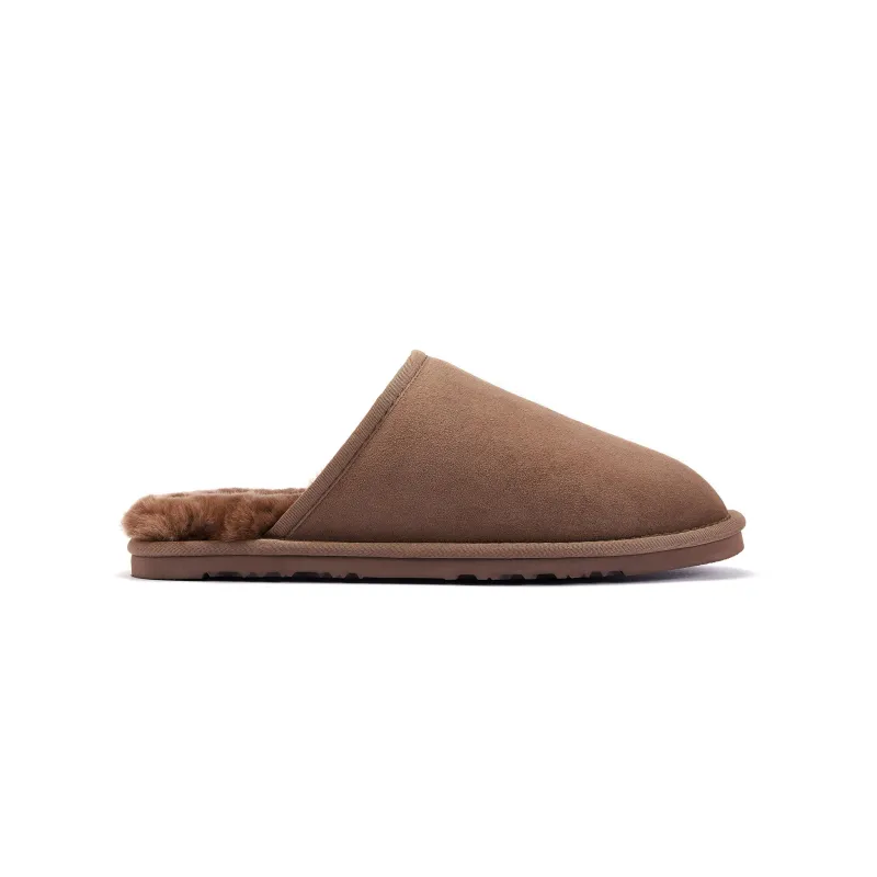 MENS MOOL SLIPPERS CLAY made by Australia Luxe Collective