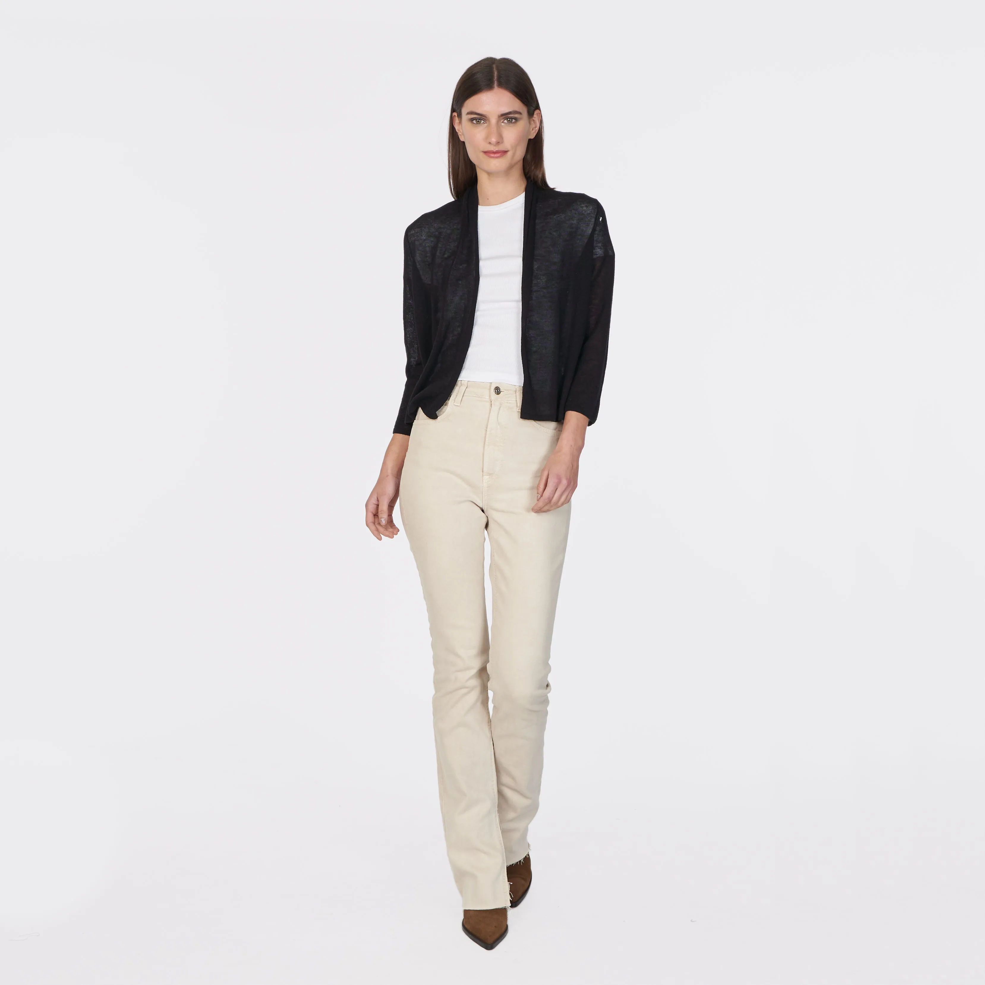 Collared Easy Crop in Black sold by Autumn Cashmere product image thumbnail 2