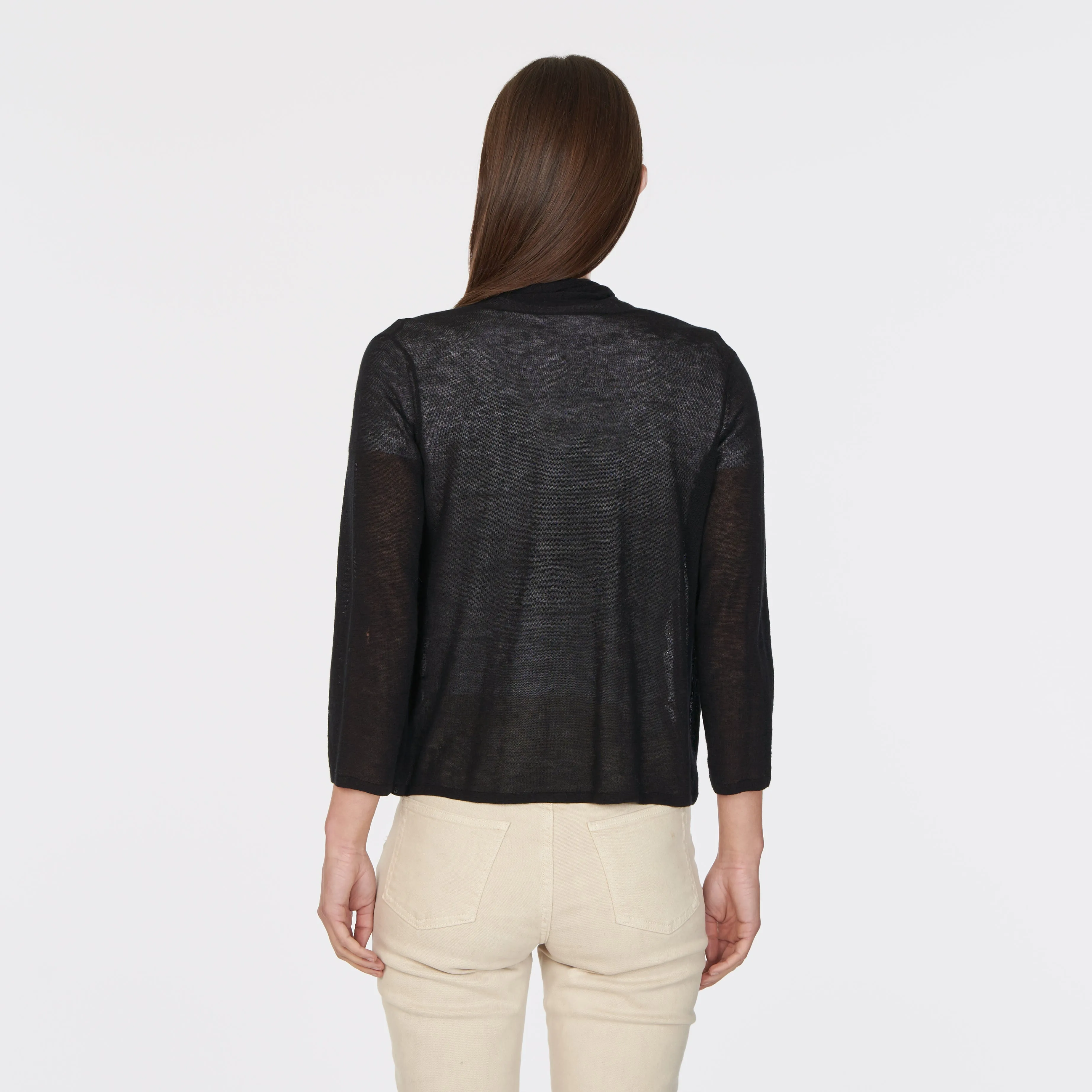 Collared Easy Crop in Black sold by Autumn Cashmere product image thumbnail 4