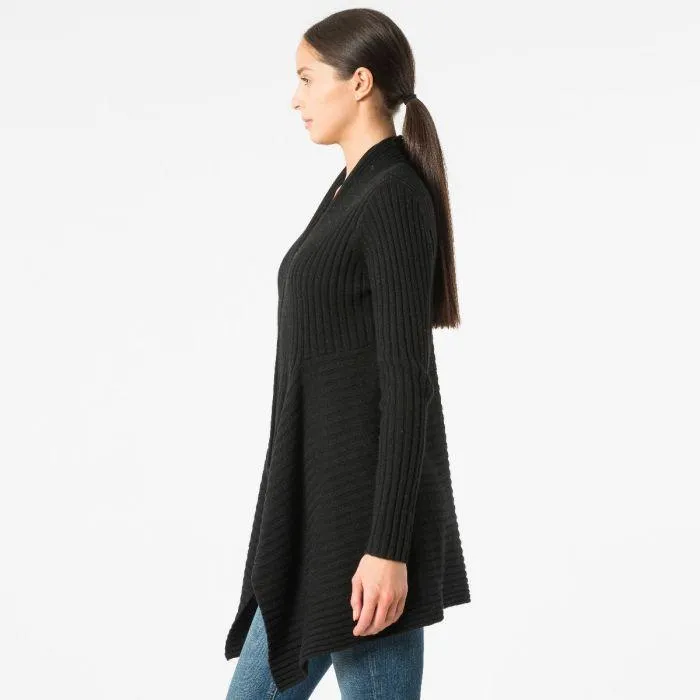 Cashmere Rib Drape in Ebony Black sold by Autumn Cashmere product image thumbnail 4