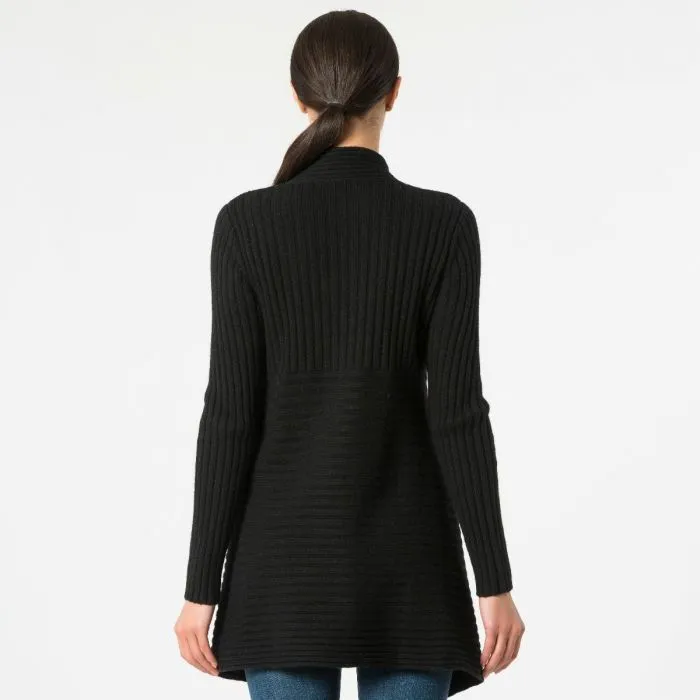 Cashmere Rib Drape in Ebony Black sold by Autumn Cashmere product image thumbnail 3