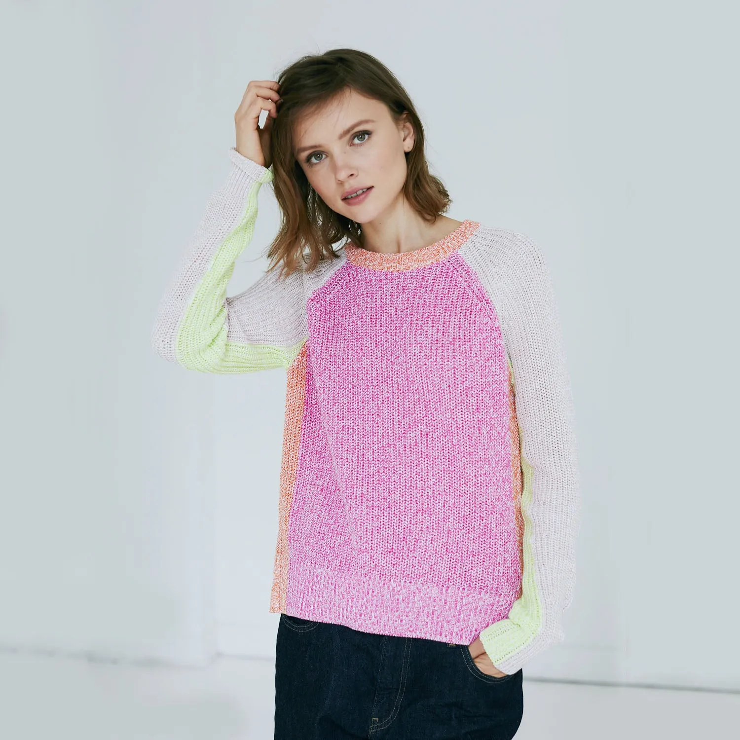 Marled Color Block Shaker sold by Autumn Cashmere product image thumbnail 2