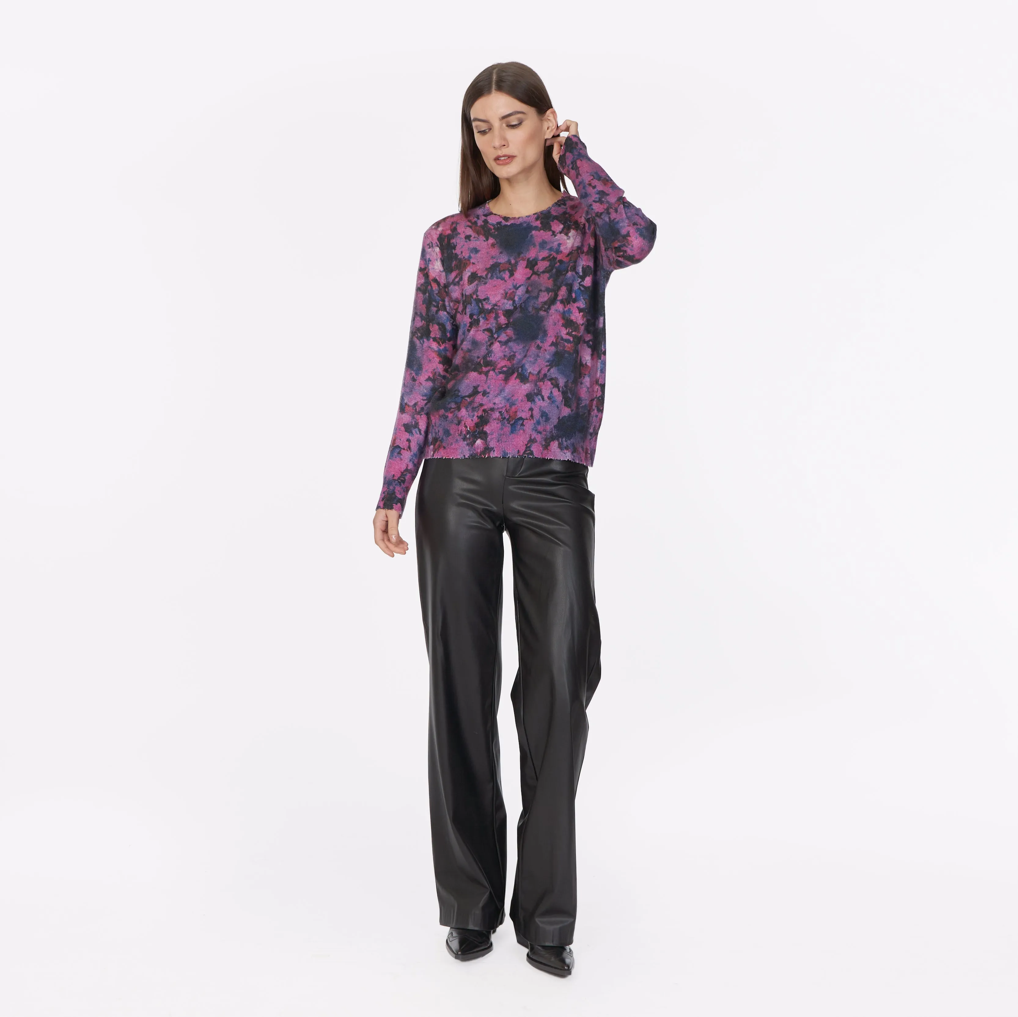 Floral Print Distressed Crew sold by Autumn Cashmere product image thumbnail 2