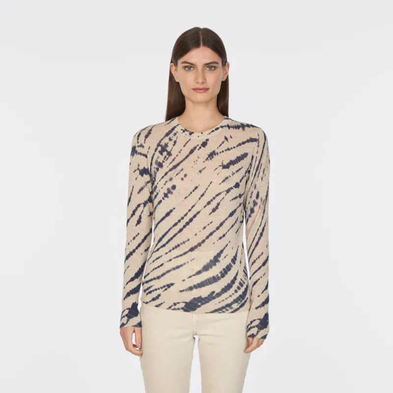 Ink Blot Sheer Crew sold by Autumn Cashmere