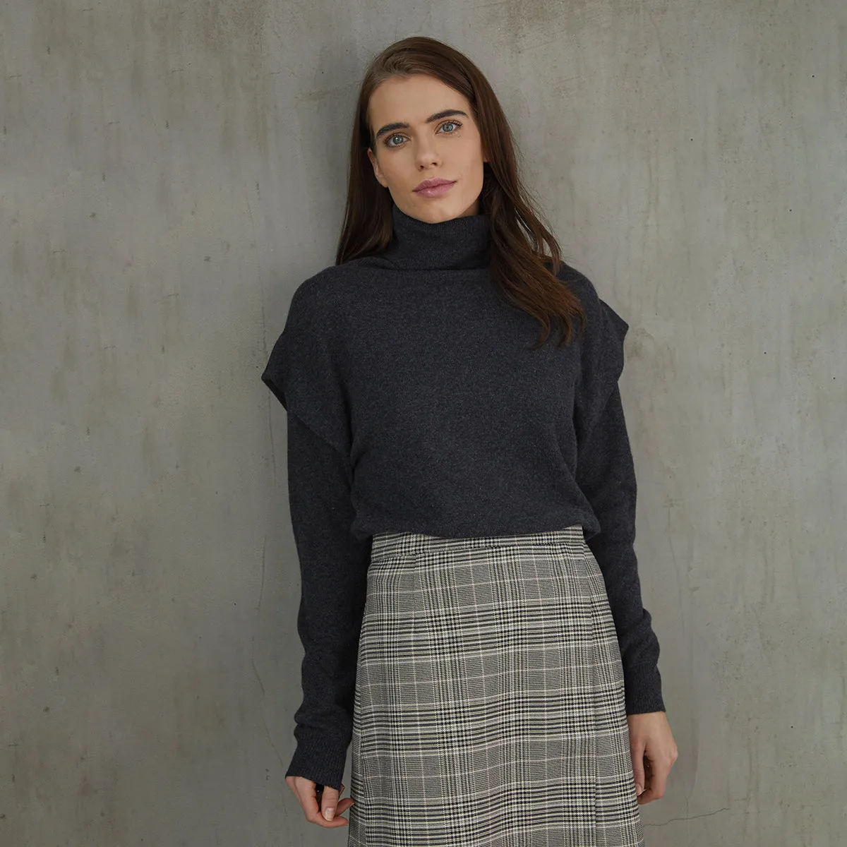 Flange Shoulder Turtleneck sold by Autumn Cashmere product image thumbnail 5