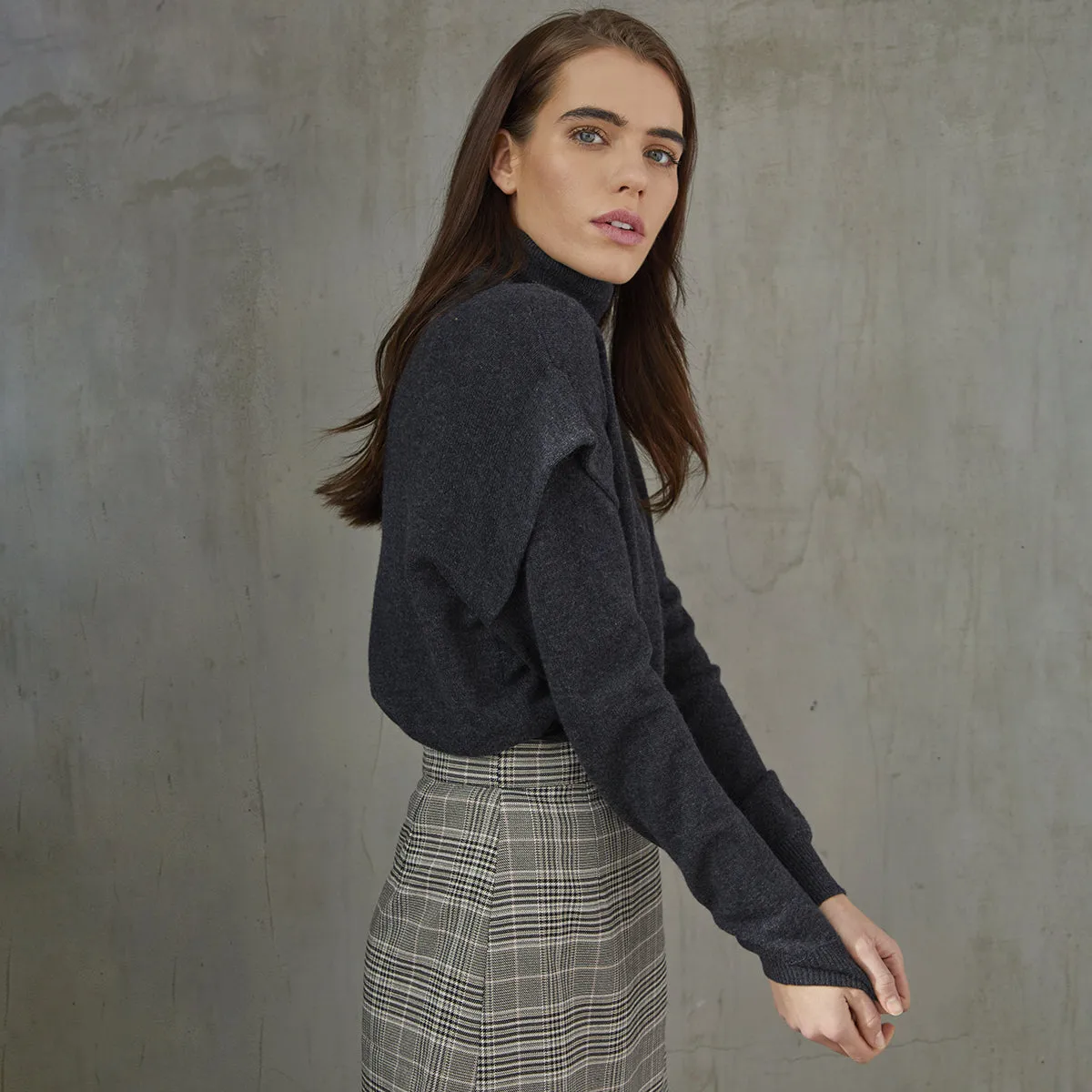 Flange Shoulder Turtleneck sold by Autumn Cashmere product image thumbnail 2