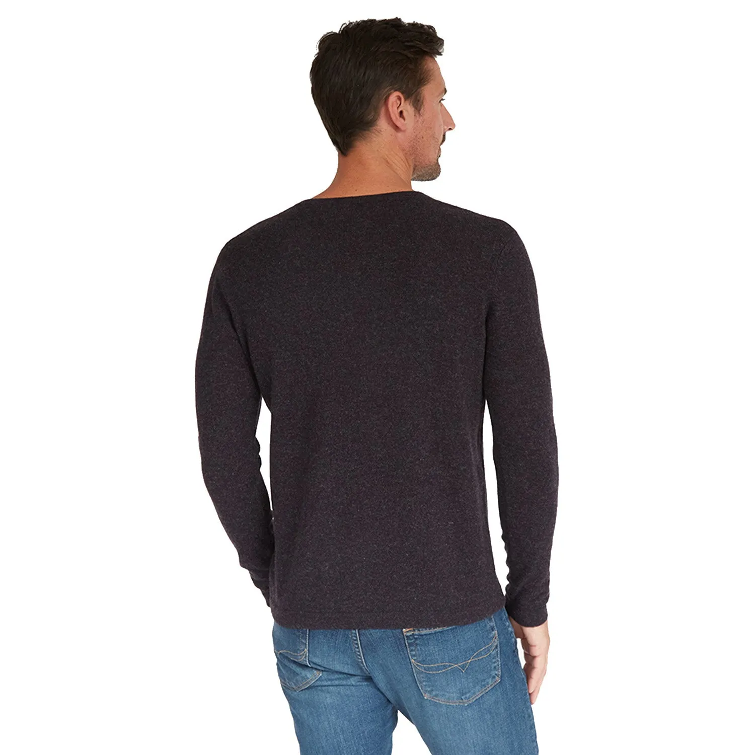 Basic V-Neck Open Bottom in Plum sold by Autumn Cashmere product image thumbnail 3