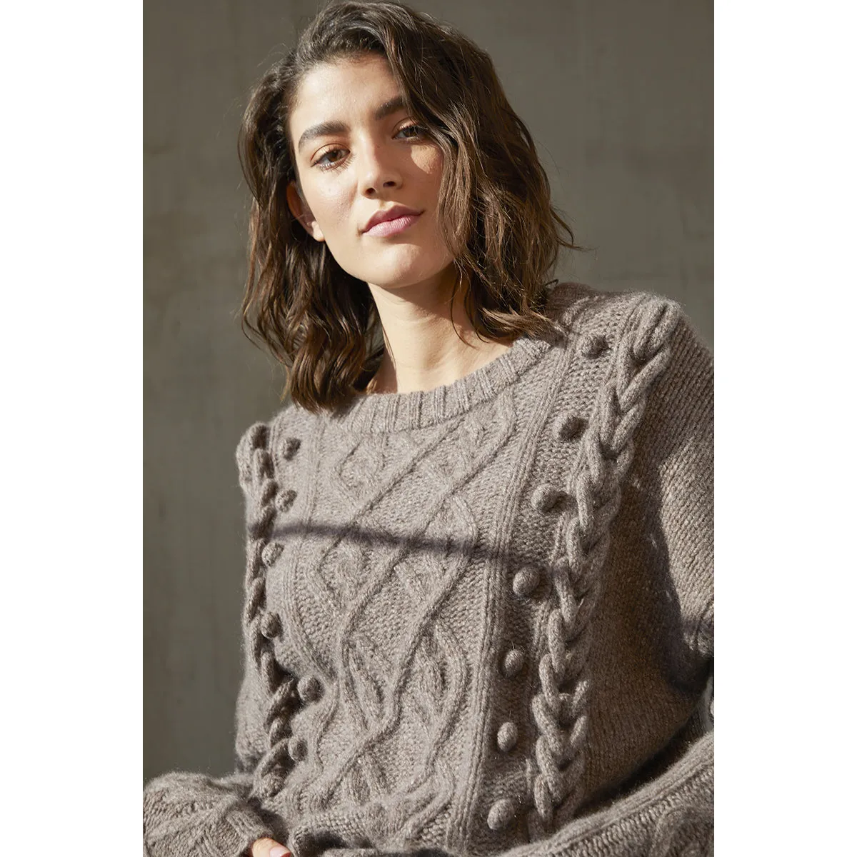 Cable Crew w/ Chain Detail sold by Autumn Cashmere product image thumbnail 4
