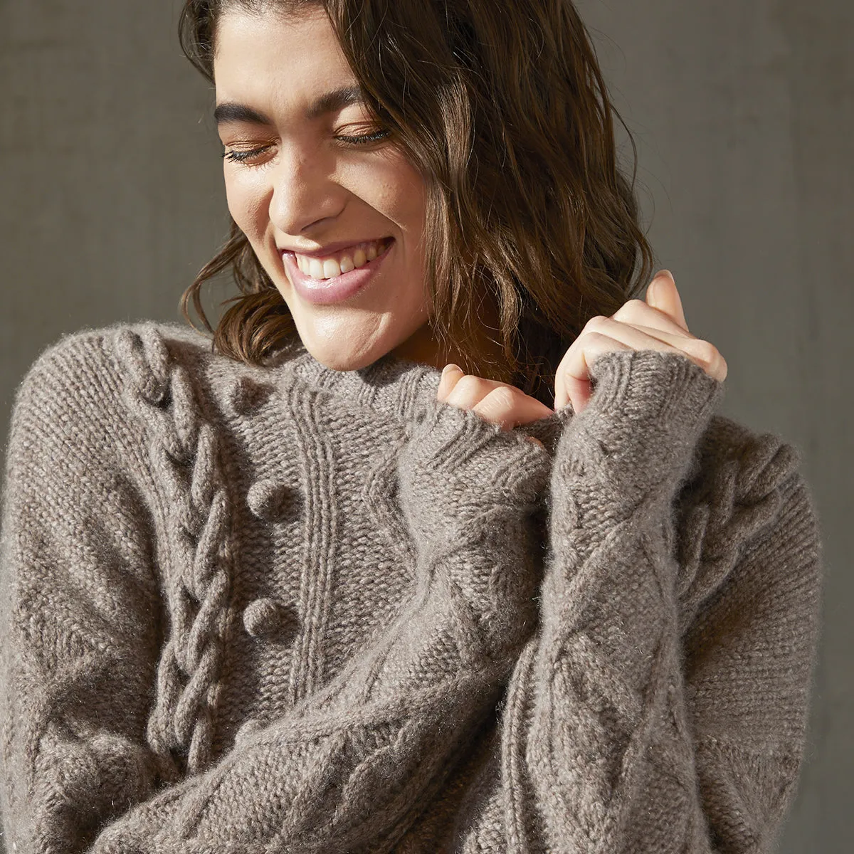 Cable Crew w/ Chain Detail sold by Autumn Cashmere product image thumbnail 2