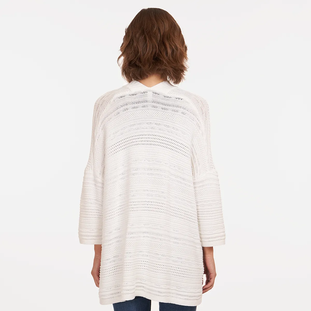 Open Stitch Beach Duster in White sold by Autumn Cashmere product image thumbnail 3