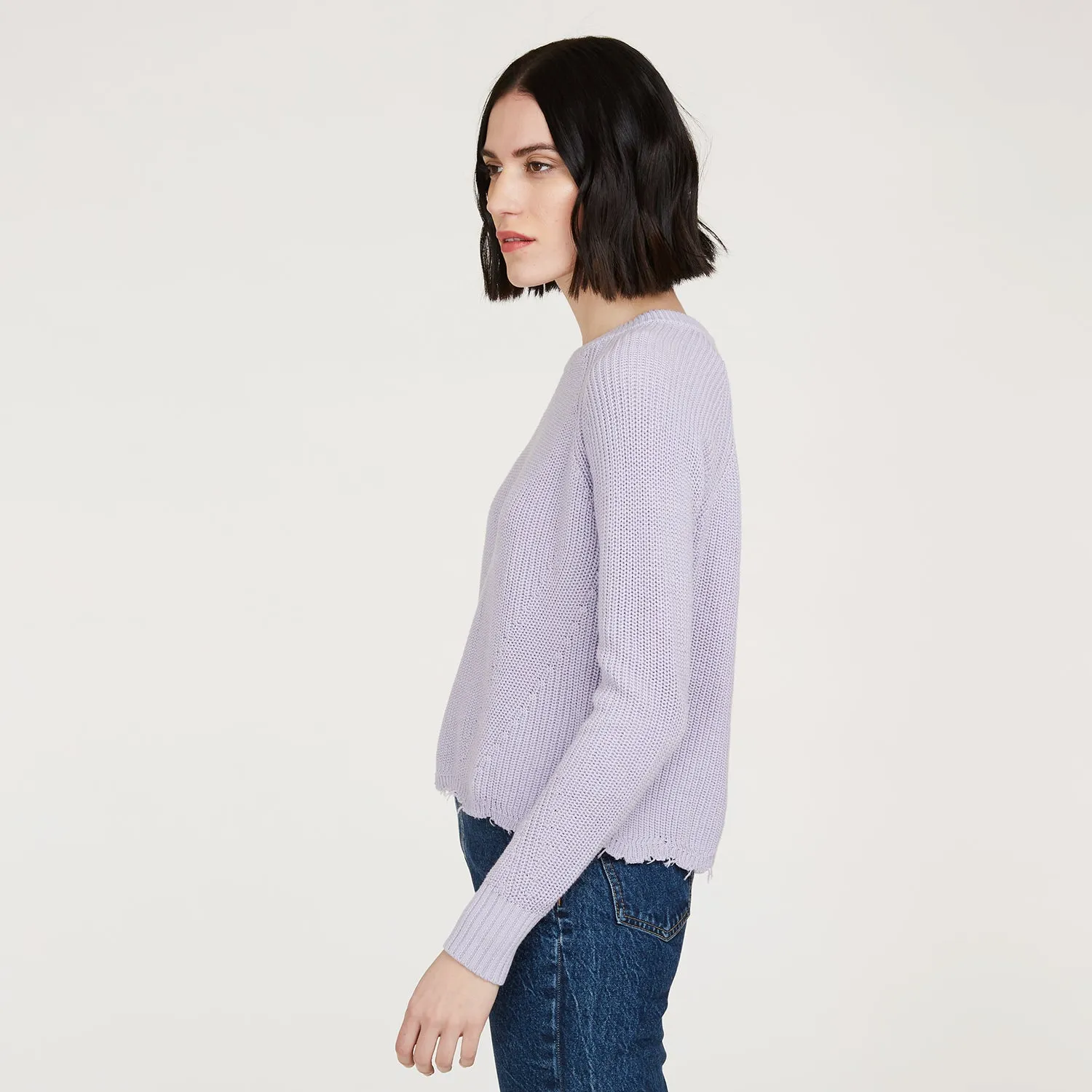 Distressed Scallop Shaker in Vapor sold by Autumn Cashmere product image thumbnail 3