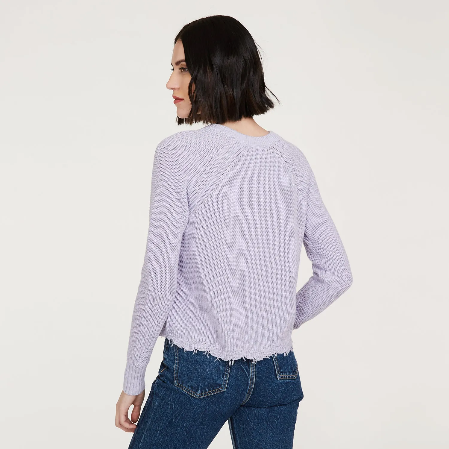 Distressed Scallop Shaker in Vapor sold by Autumn Cashmere product image thumbnail 4