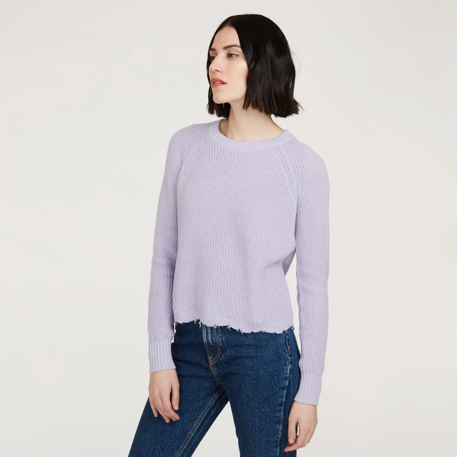Distressed Scallop Shaker in Vapor sold by Autumn Cashmere product image thumbnail 2