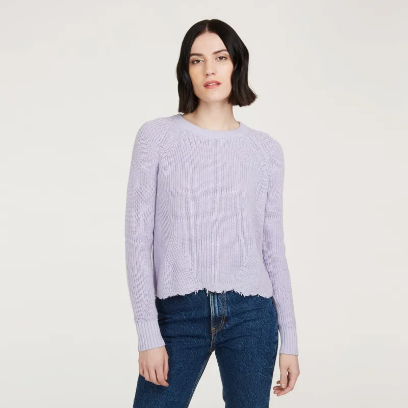 Distressed Scallop Shaker in Vapor sold by Autumn Cashmere