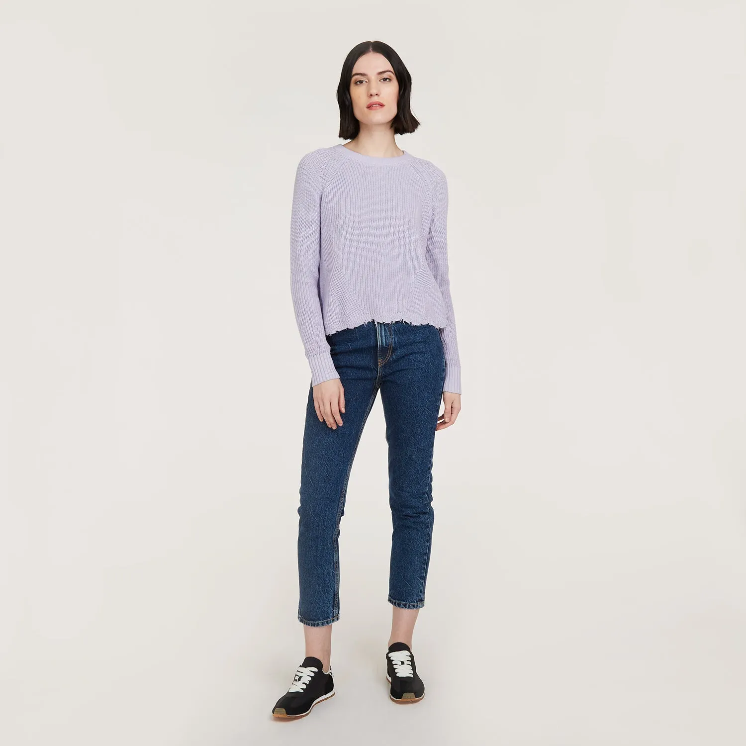 Distressed Scallop Shaker in Vapor sold by Autumn Cashmere product image thumbnail 5