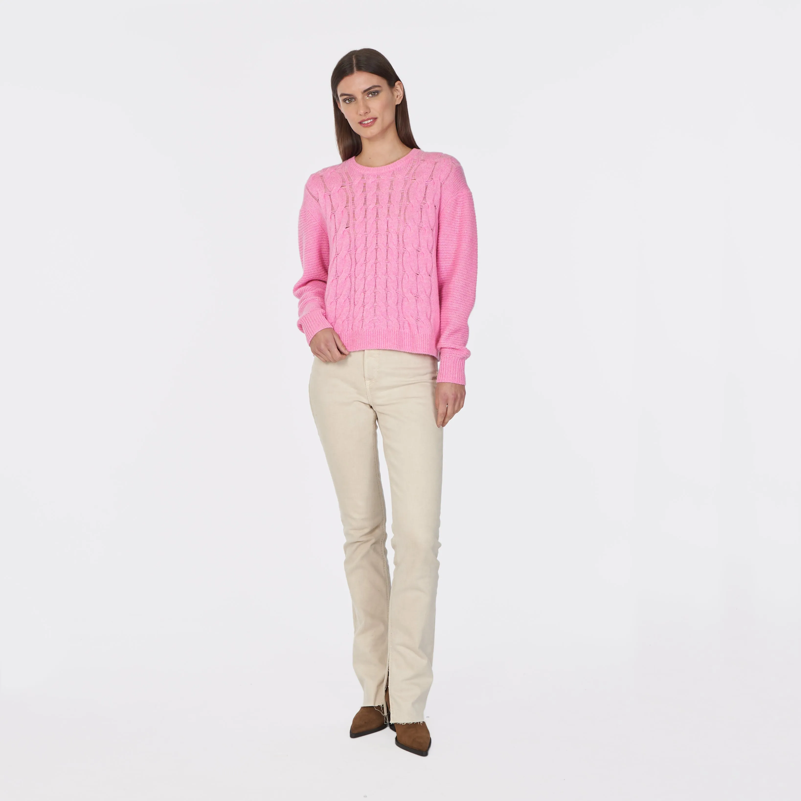 6 Ply Open Cable Crew sold by Autumn Cashmere product image thumbnail 5