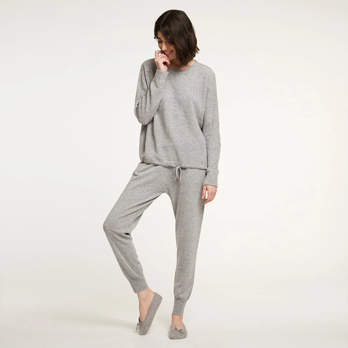 Cashmere Jogger in Grey sold by Autumn Cashmere product image thumbnail 2