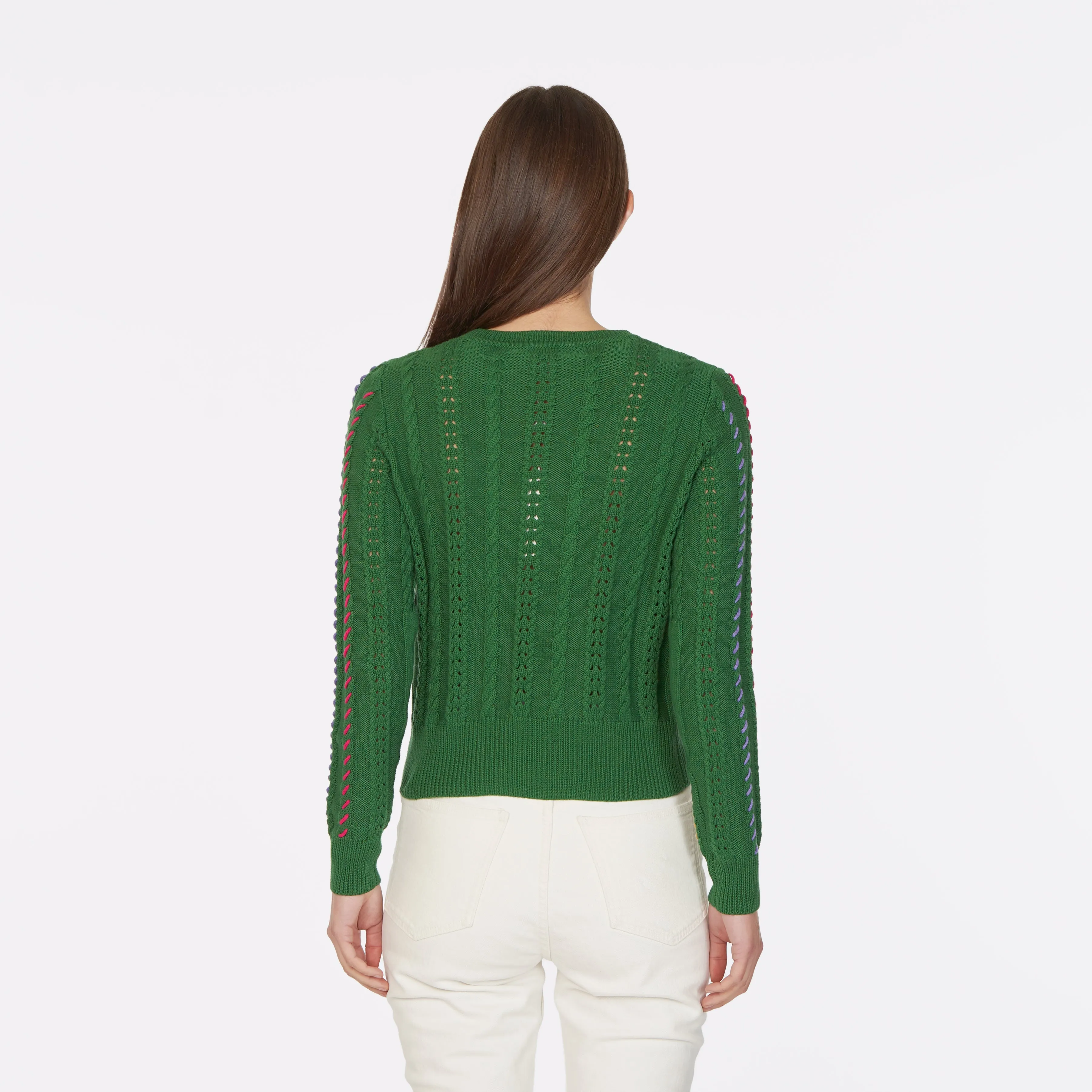 Cable Crew w/ Multi Color Lacing sold by Autumn Cashmere product image thumbnail 5