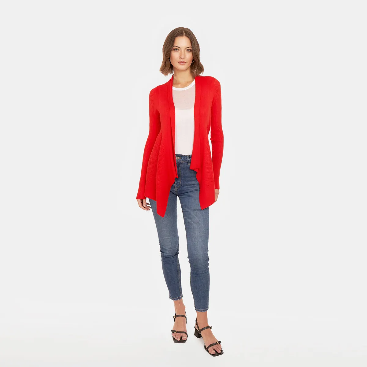 Cotton Rib Drape in Apple sold by Autumn Cashmere product image thumbnail 4