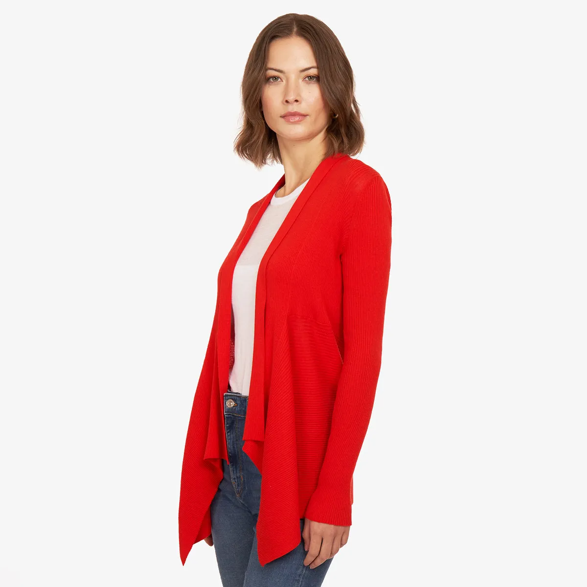 Cotton Rib Drape in Apple sold by Autumn Cashmere product image thumbnail 2