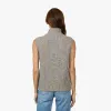Button Front Mock Neck Vest sold by Autumn Cashmere