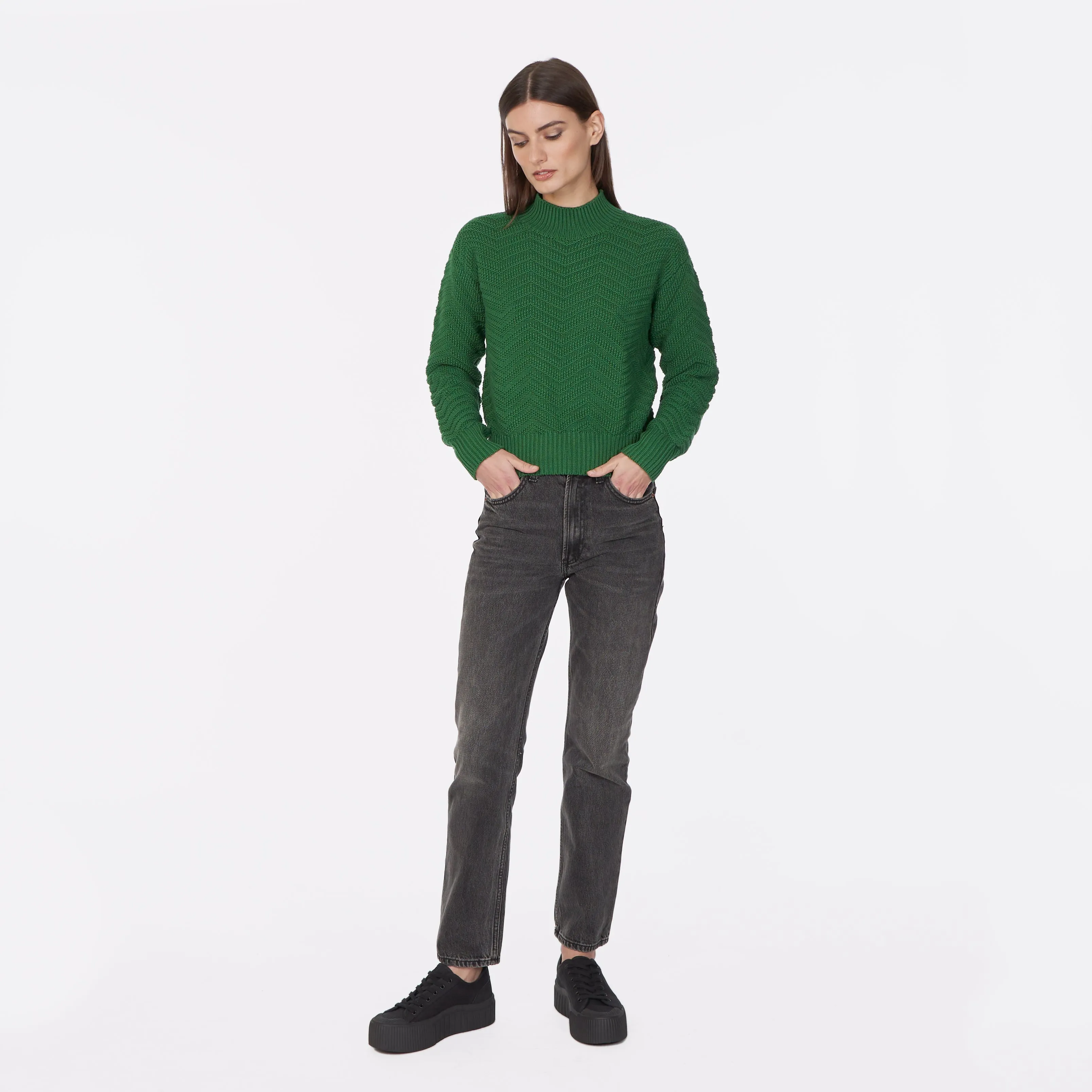 Chevron Mock in Bottle sold by Autumn Cashmere product image thumbnail 2