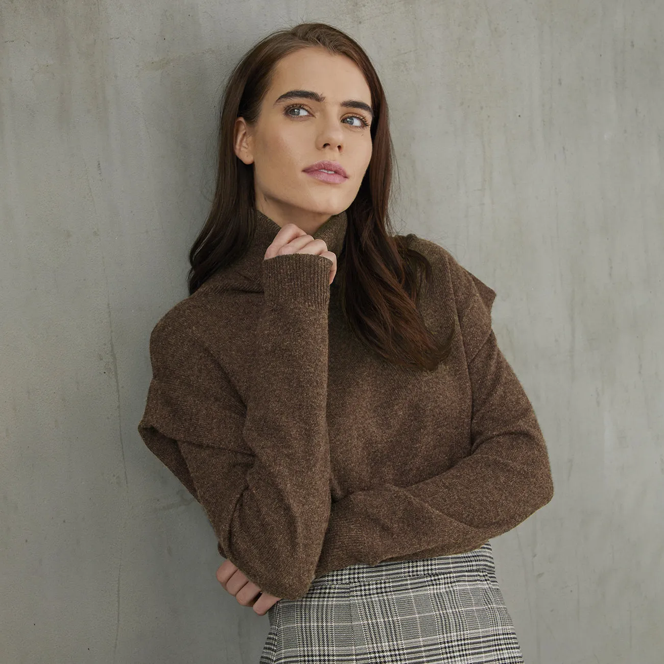 Flange Shoulder Turtleneck sold by Autumn Cashmere product image thumbnail 4