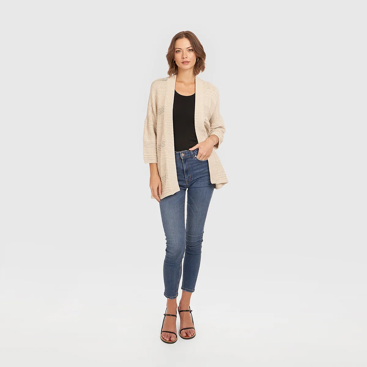 Open Stitch Beach Duster in Hemp sold by Autumn Cashmere product image thumbnail 4