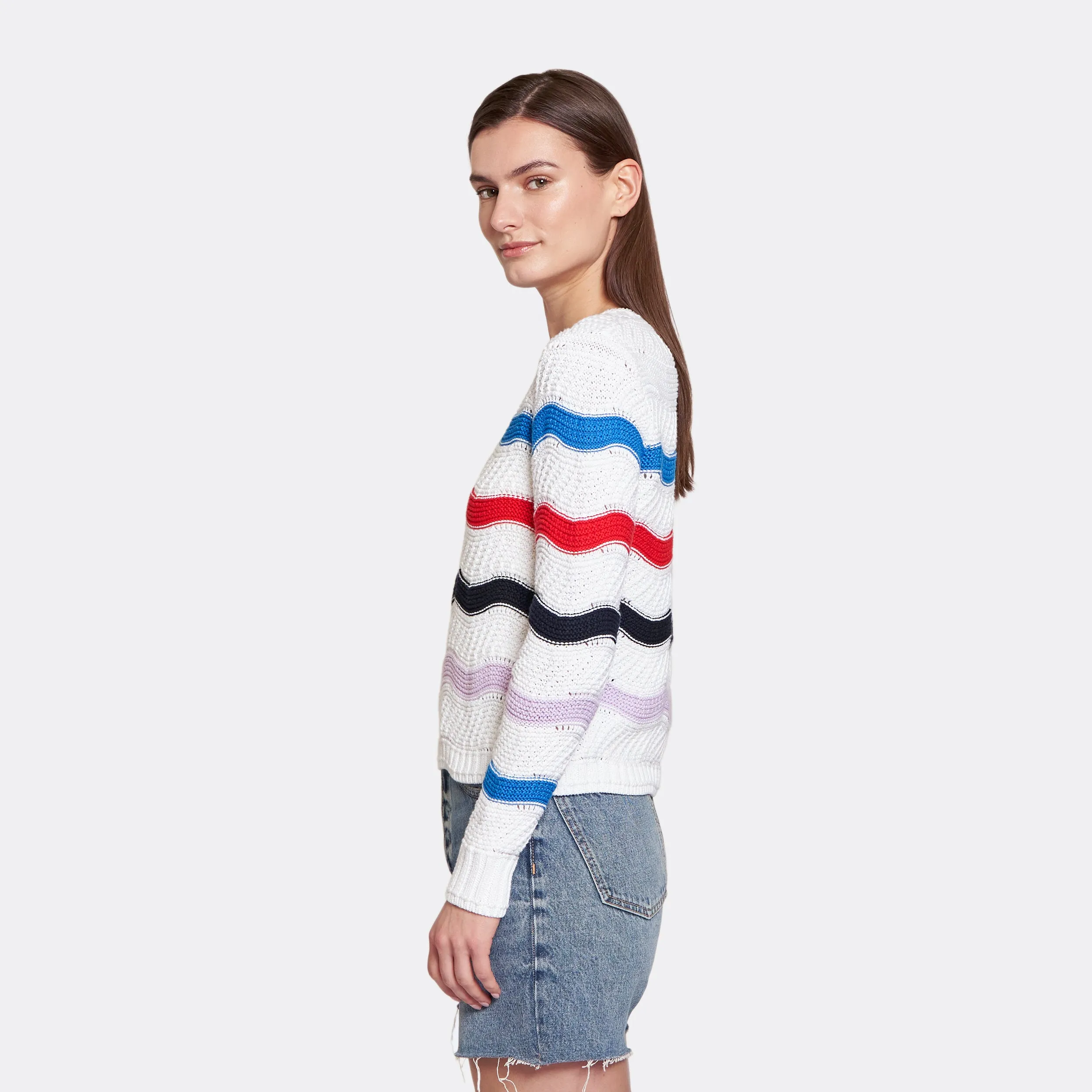 Wavy Stripe Crew sold by Autumn Cashmere product image thumbnail 3
