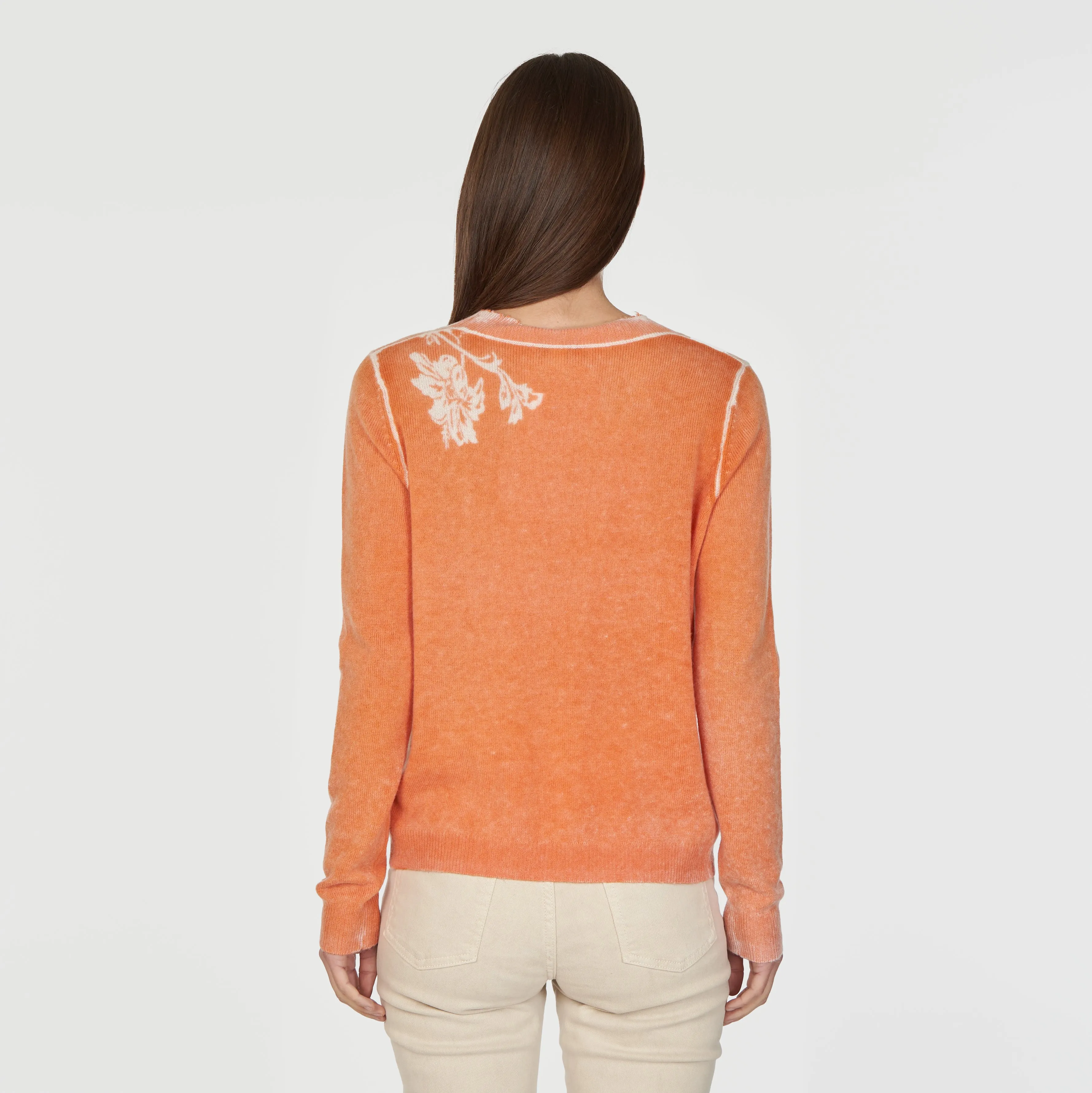 Inked Asymmetric Floral V-Neck sold by Autumn Cashmere product image thumbnail 4
