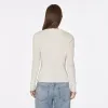 Rib Crew in Chalk sold by Autumn Cashmere