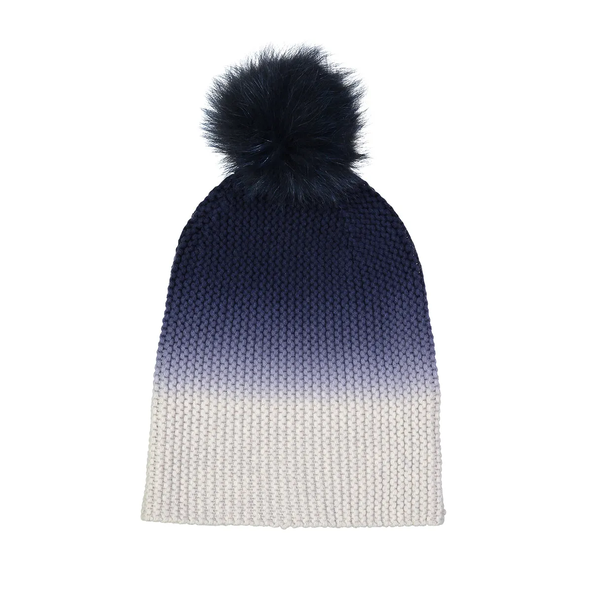 Dip Dye Fur Pom Pom Hat sold by Autumn Cashmere