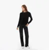 Distressed Scallop Shaker in Black sold by Autumn Cashmere